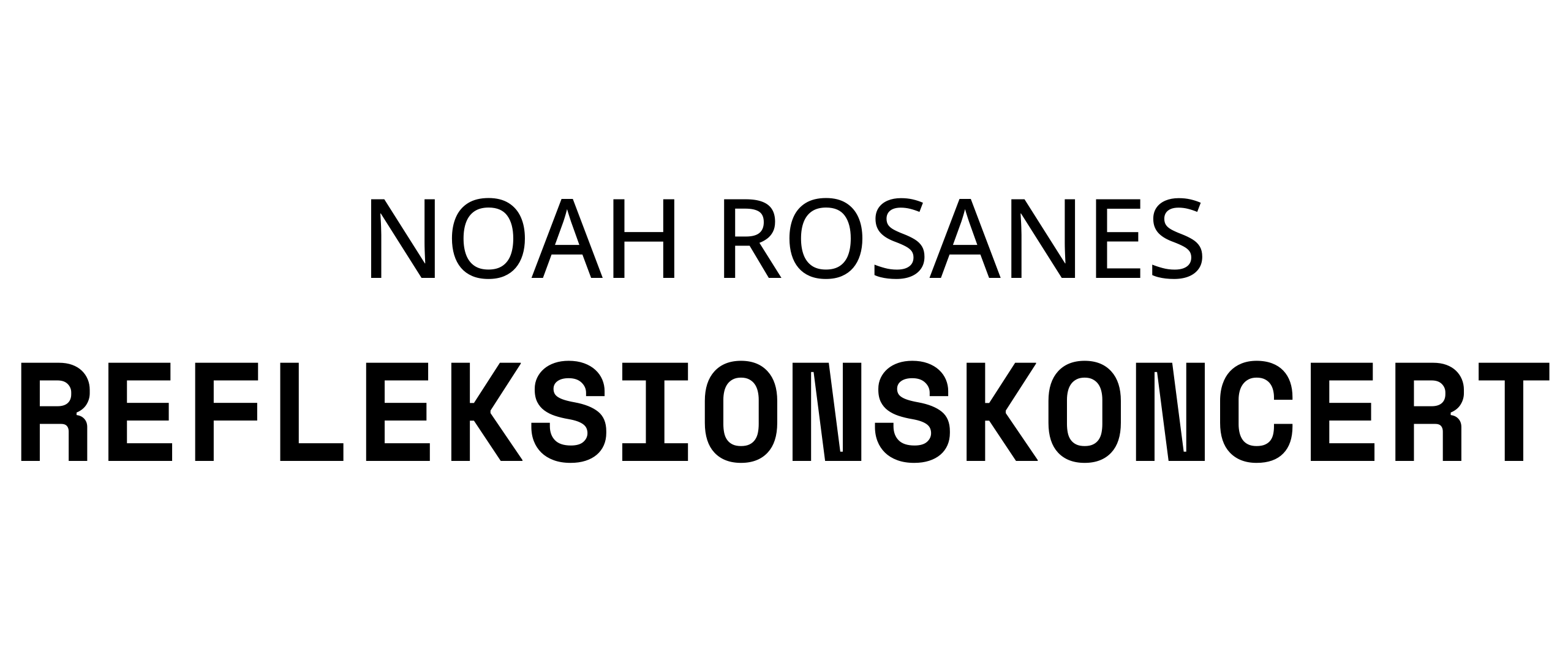 Refleksionskoncert - Noah Rosanes